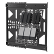 Panel de Almacenamiento AV Deslizante / Capacidad 10 kg (22 lbs) / Rango 300 mm / Acero de Alta Resistencia / Quick-Release / Montaje Pared y Riel