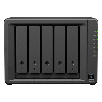 Unidad de Expansión NAS / 5 Bahías SATA / Intercambio en Caliente / USB Tipo-C / HDD y SSD 2.5" y 3.5"