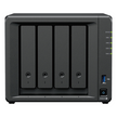 NAS 4 Bahías / Expandible a 9 Bahías / 2 Puertos 2.5GbE / 2 Ranuras M.2 NVMe / Procesador AMD Ryzen V1500B / 4 GB DDR4 ECC / Escritura Secuencial 565 MB/s / RAID Híbrido