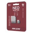 Memoria microSD con Adaptador / 64 GB / Clase 10 / Lectura 92 MB/s / Escritura 30 MB/s / NAND TLC / Resistente a Agua y Golpes