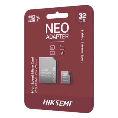 Memoria microSD / 32 GB / Clase 10 / Lectura 92 MB/s / Escritura 50 MB/s / NAND TLC / Adaptador SD Incluido