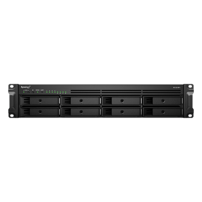 Servidor NAS Rack / 8 Bahías Expandible a 12 / CPU AMD Ryzen V1500B / 4 GB DDR4 ECC Hasta 32 GB / 10/25GbE SFP28 / Lectura 2,315 MB/s / Escritura 1,147 MB/s