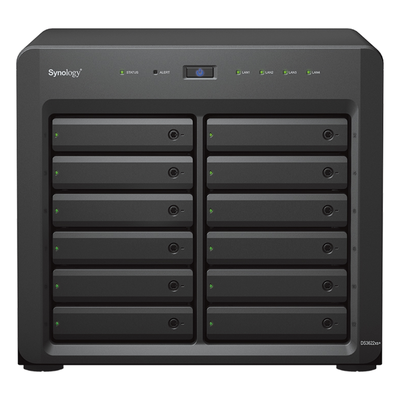 Servidor NAS / 12 Bahías / Expansión a 36 Bahías / Intel Xeon 6 Núcleos / 16 GB DDR4 ECC / 10GbE RJ-45 / Caché NVMe SSD / RAID F1, 0, 1, 5, 6, 10