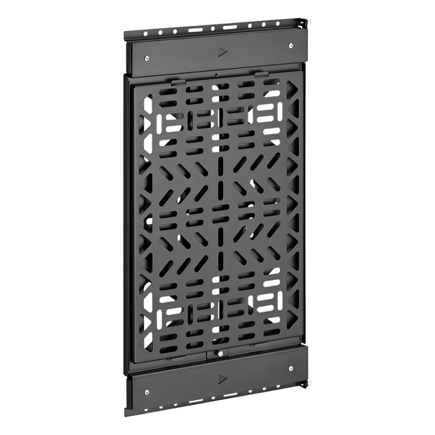 Panel de Almacenamiento AV Deslizante / Capacidad 10 kg (22 lbs) / Rango 300 mm / Acero de Alta Resistencia / Quick-Release / Montaje Pared y Riel
