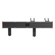 Estante de Almacenamiento de Pared / Capacidad 136 kg / Ganchos Ajustables / 2 Placas de Montaje / Acero y Plástico