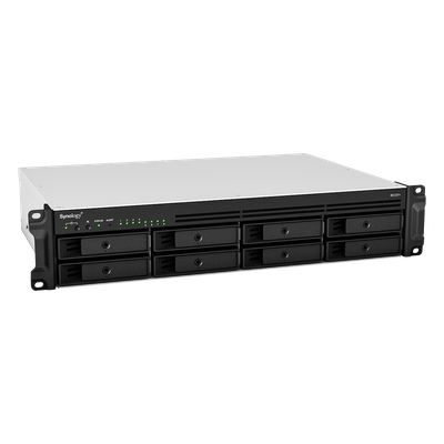 Servidor NAS Rack / 8 Bahías SATA / Expansión a 12 Bahías / CPU AMD Ryzen V1500B / 4 GB DDR4 ECC / 10/25GbE PCIe / Fuente Redundante / Chasis 2U