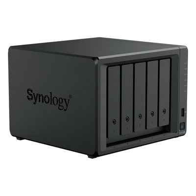 NAS 5 Bahías / Expansión 15 Bahías / 2 Puertos 2.5GbE / Soporte 10GbE / Caché SSD M.2 / Hasta 300 TB / Virtualización y Vigilancia