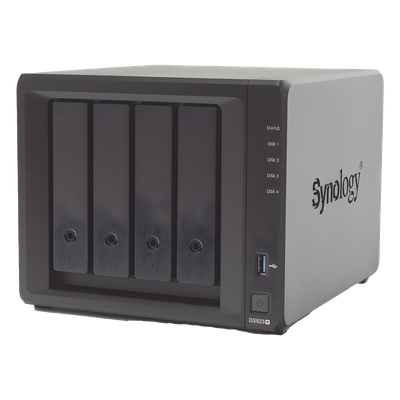 Servidor NAS de 4 Bahías (Expandible a 9 Bahías) / Hasta 162 TB / Servicio Nube Gratis (P2P) / Administración Remota y Respaldo Programado
