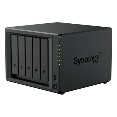 NAS 5 Bahías / Expansión 15 Bahías / 2 Puertos 2.5GbE / Soporte 10GbE / Caché SSD M.2 / Hasta 300 TB / Virtualización y Vigilancia