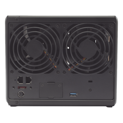 Servidor NAS de 4 Bahías (Expandible a 9 Bahías) / Hasta 162 TB / Servicio Nube Gratis (P2P) / Administración Remota y Respaldo Programado