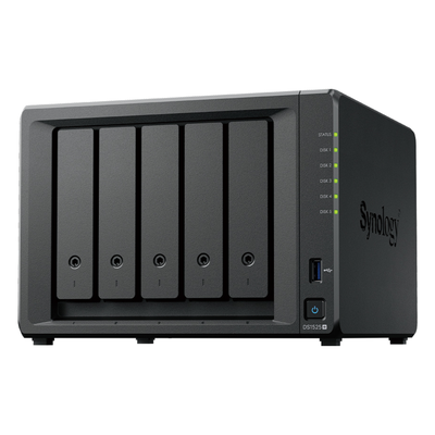 NAS 5 Bahías / Expansión 15 Bahías / 2 Puertos 2.5GbE / Soporte 10GbE / Caché SSD M.2 / Hasta 300 TB / Virtualización y Vigilancia
