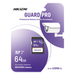Tarjeta SD / 64 GB / Lectura 100 MB/s / Escritura 90 MB/s / Clase 10 U3 V30 / 3D TLC NAND / -25°C a 85°C (-13°F a 185°F) / Videovigilancia 24/7