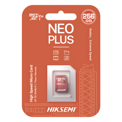Memoria MicroSD / 256 GB / Lectura 95 MB/s / Escritura 55 MB/s / Clase 10 U3 / Grabación 24/7 / TLC NAND