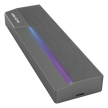 Enclosure SSD M.2 NVMe y SATA / USB 3.2 Gen2 Type-C 10 Gbps / ASUS Aura RGB SYNC / Aluminio CNC / 4 TB / 2242 2260 2280
