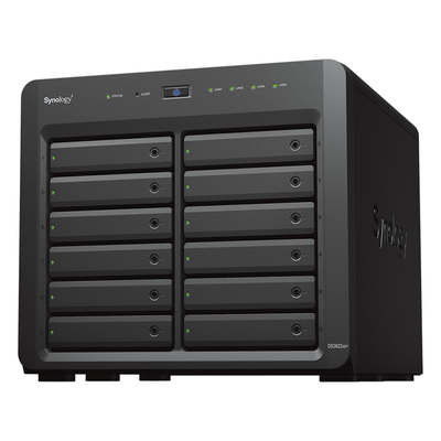 Servidor NAS / 12 Bahías / Expansión a 36 Bahías / Intel Xeon 6 Núcleos / 16 GB DDR4 ECC / 10GbE RJ-45 / Caché NVMe SSD / RAID F1, 0, 1, 5, 6, 10