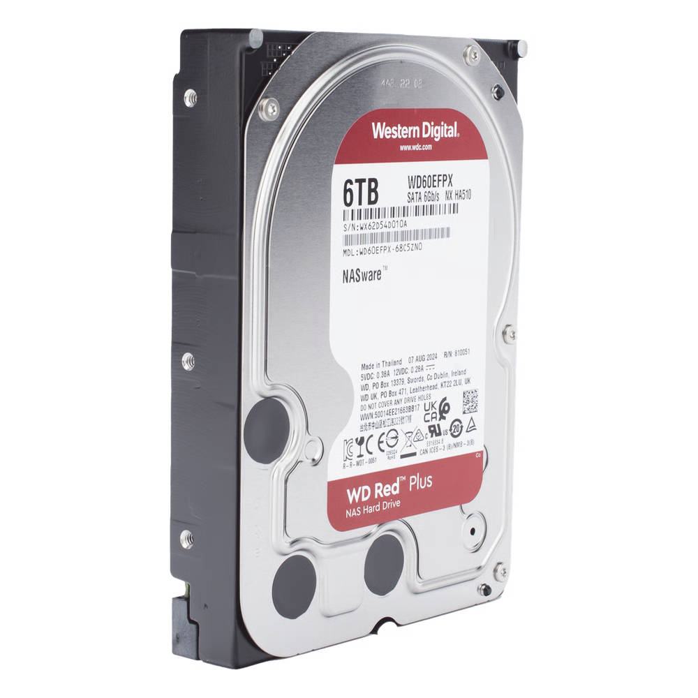 Disco Duro Red de 6TB / 5400 RPM / Optimizado para NAS / Uso 24-7 / 3 Años de Garantia