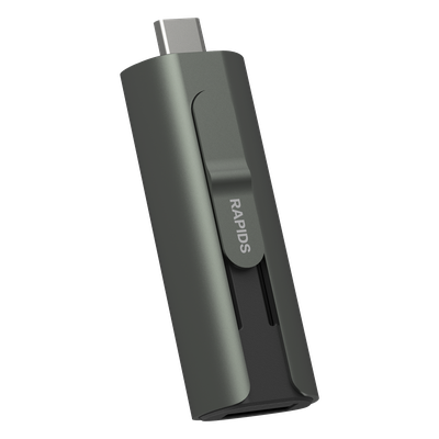 Unidad Flash SSD Portátil / 512 GB / USB-C y USB-A / 1000 MB/s Lectura y Escritura / OTG / 17.5 g