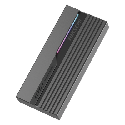 Carcasa SSD M.2 NVMe / USB4.0 Type-C 40 Gbps / ASUS Aura RGB / Chip ASM2464 / Aluminio / 4 TB