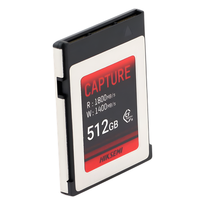 Memoria CFexpress Tipo B / 512 GB / 1800 MB/s Lectura / 1700 MB/s Escritura / PCIe Gen 3×2 / 8K RAW
