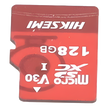 Memoria MicroSD / 128 GB / Lectura 95 MB/s / Escritura 50 MB/s / Clase 10 U3 / Grabación 4K / Videovigilancia 24/7