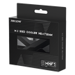 Disipador Activo M.2 / Reducción ≤30°C / Ventilador PWM 4 Pines / Aluminio / 73 x 22 x 9 mm