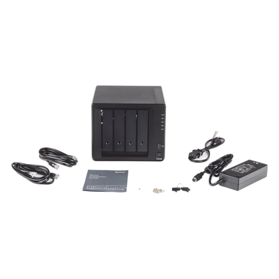 Servidor NAS de escritorio con 4 bahías / Expandible a 9 bahías / Hasta 144 TB
