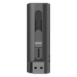 Memoria USB Dual SSD / 256 GB / USB-C y USB-A / Lectura 560 MB/s / Escritura 500 MB/s / OTG / Aleación de Aluminio