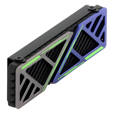 Disipador Pasivo M.2 2280 / Reducción de Temperatura ≤25°C / Aleación de Aluminio / Compatible PC y PS5 / 73 x 22 x 9 mm